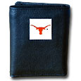 Texas Longhorns Leather Tri-fold Wallet